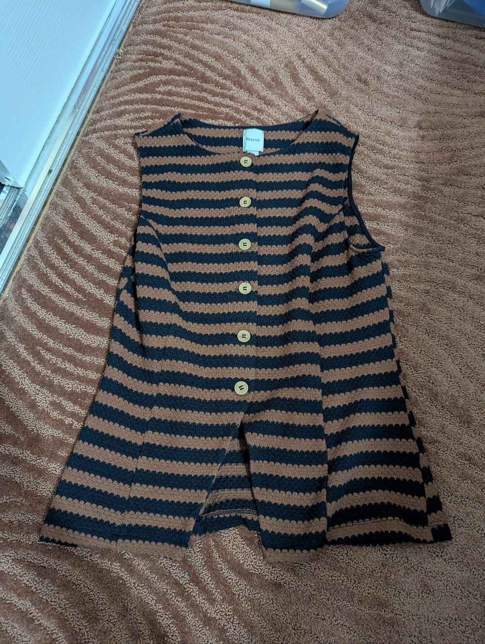 Maeve Structured Knit Vest NWT